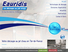 Tablet Screenshot of eauridis.com